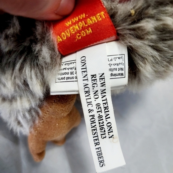 Adventure Planet 8" Leopard Print Owl Plush Stuffed Animal Realistic Soft Toy - Picture 9 of 11